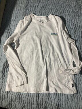 VANS X One Piece white long sleeve t-shirt size L